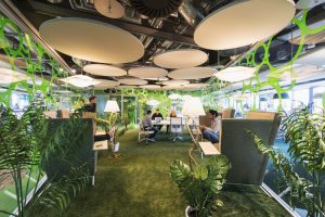 Freelance company culture Google cafe