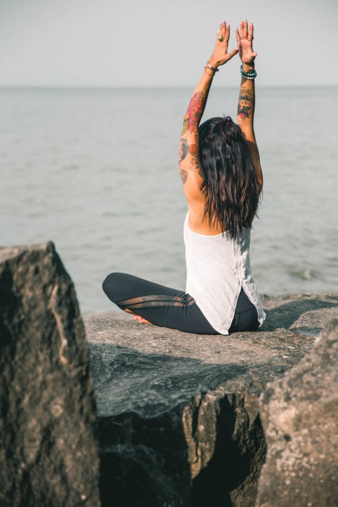 healthy morning routine lemon yoga