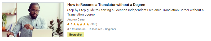 how to become a translator without a degree course