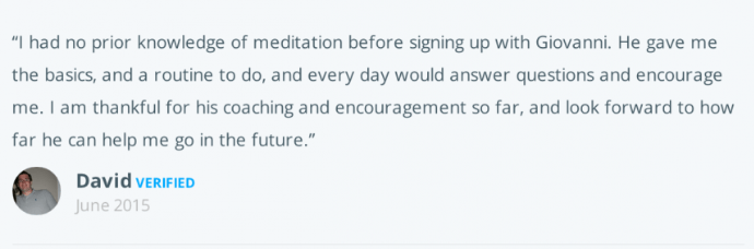 Live and Dare Beginners meditation course testimonial